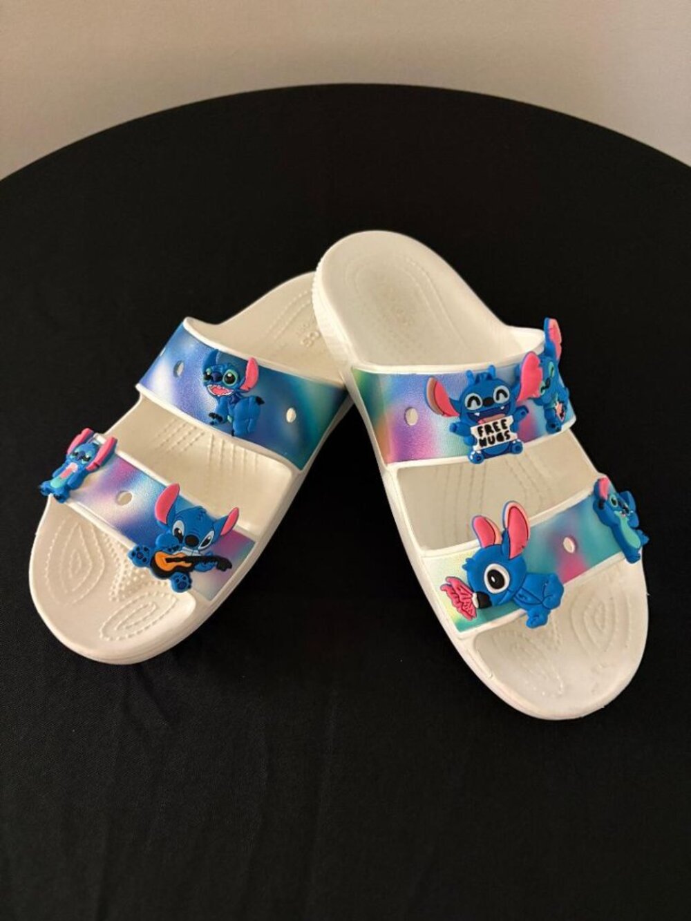 Adults Crocs Slide Sandals With Lilo And Stitch Characters - Multicolor - Picture 2 of 8